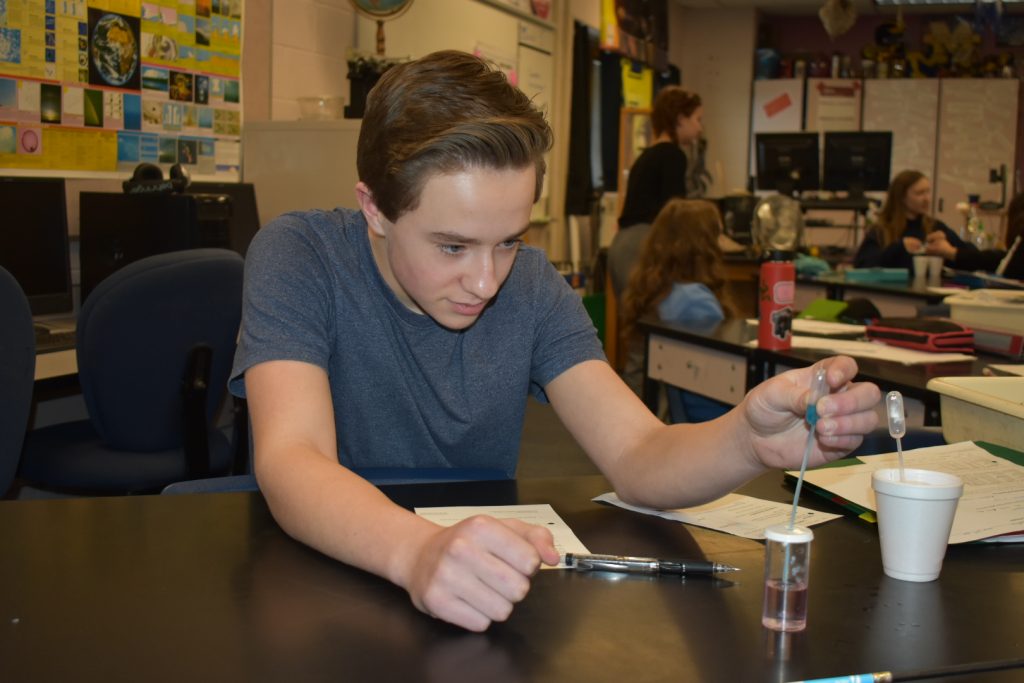 Youngster in Science Lab